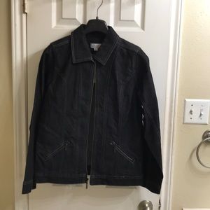 D & Co dark wash denim jacket. NWT